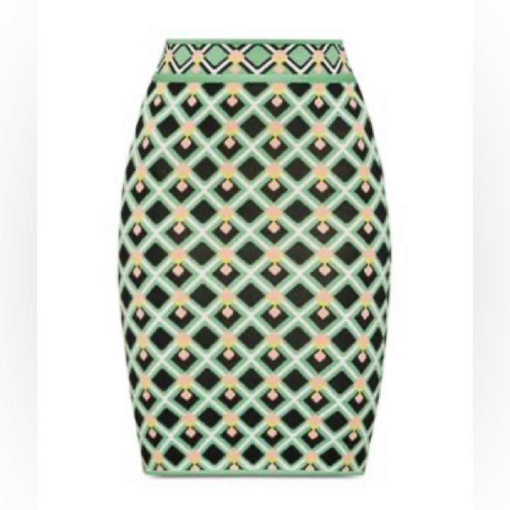 BCBG Diamond Knit Pencil Skirt